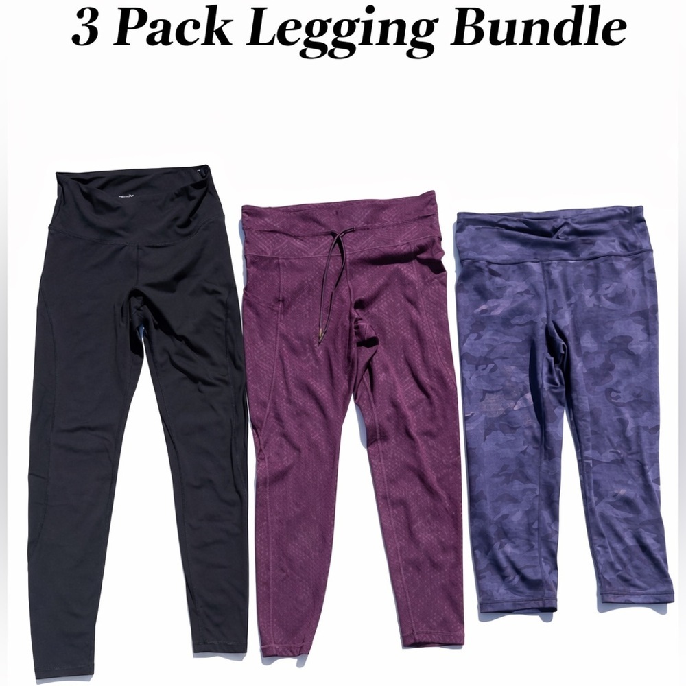 Gap + Old Navy Legging Bundle (3 Pair) Size Medium Activewear Set